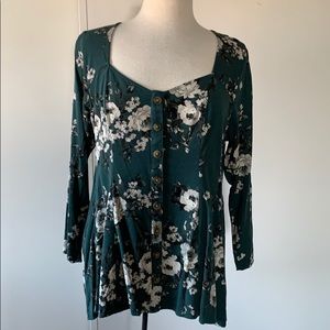 Green Torrid Blouse